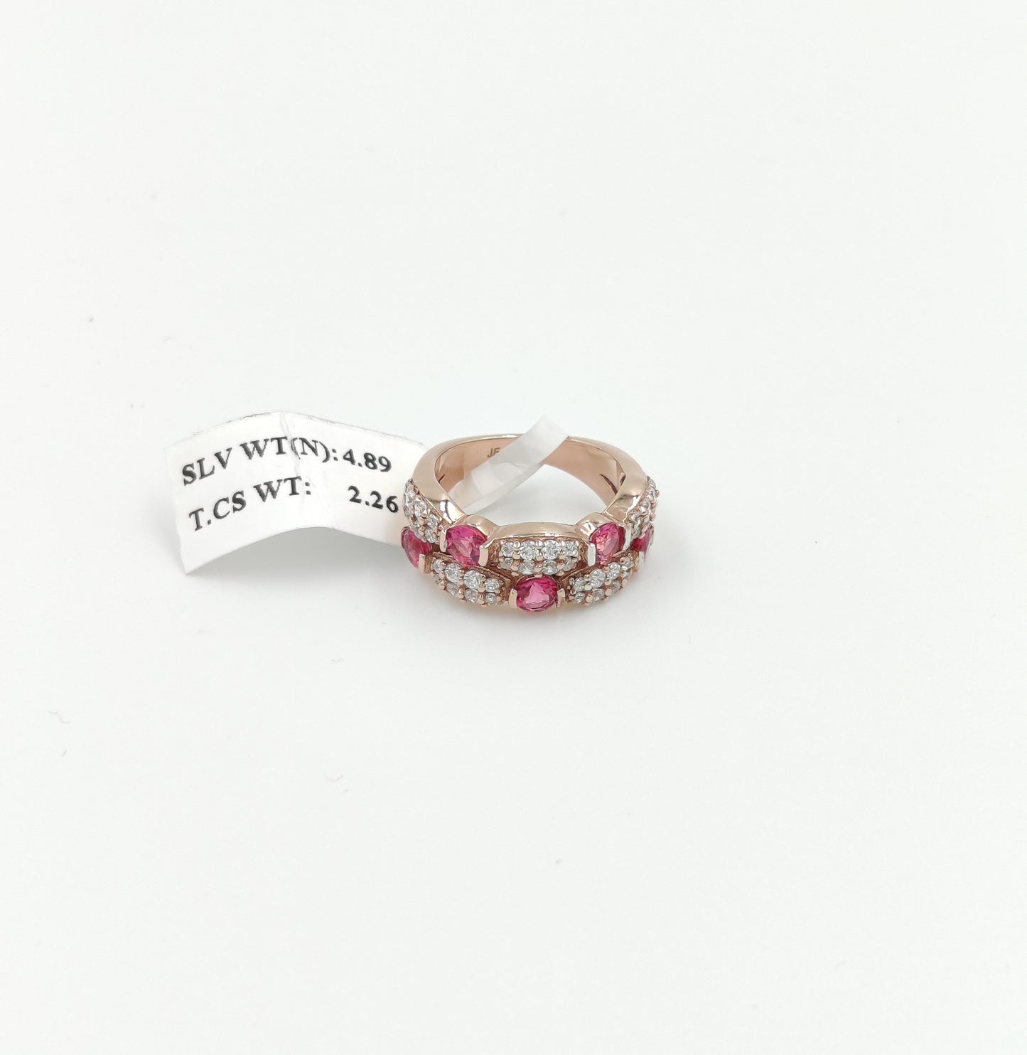 Lab made Ruby Gemstones Sterling Silver Ring