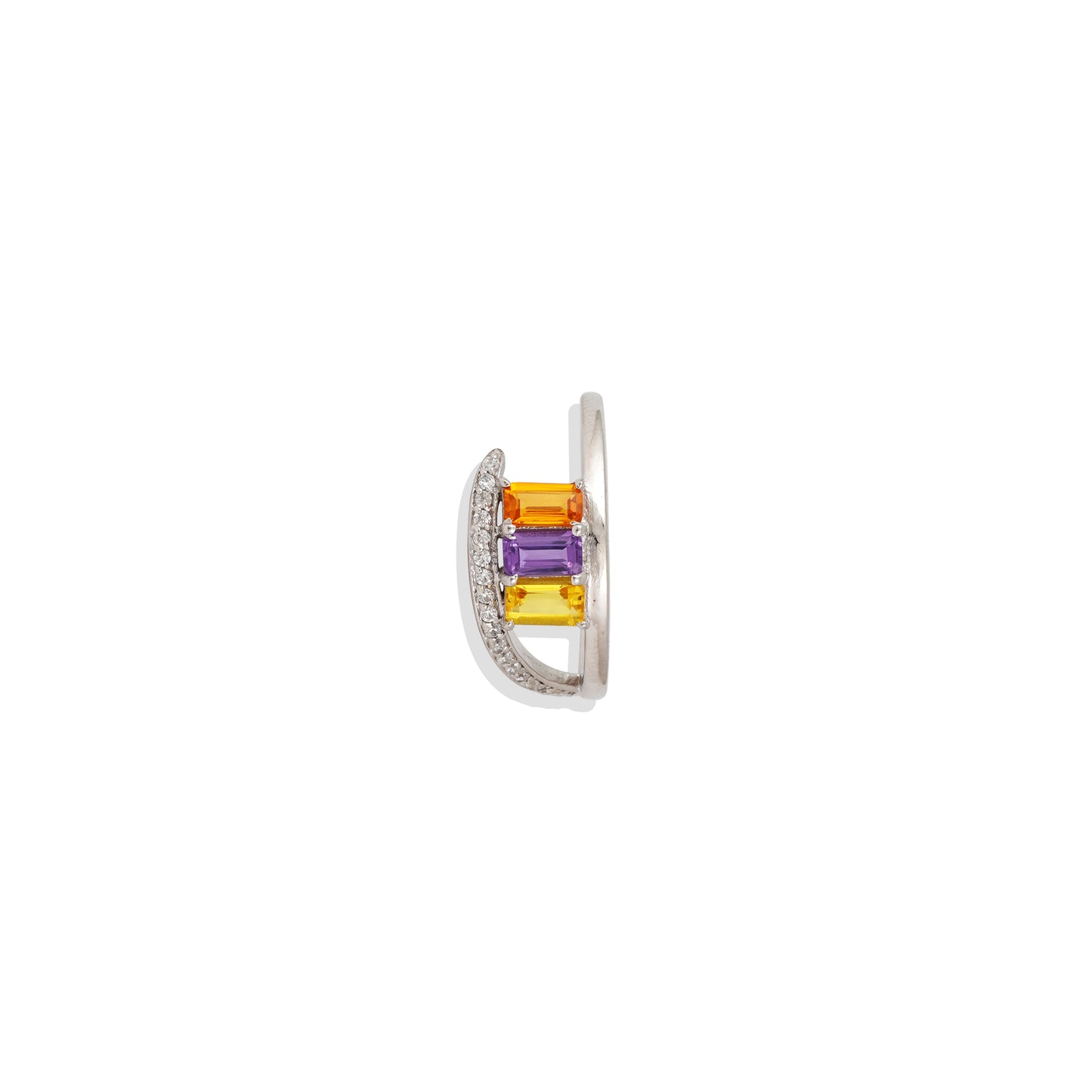 Vibrant Multi-Gemstone Ring - 925 Sterling Cocktail Ring - Limited Stock!