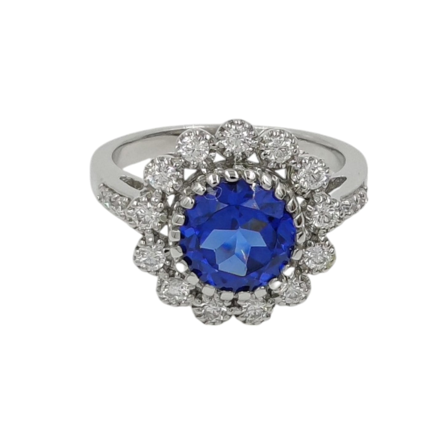 925 Sterling Silver – Vintage-Inspired Cocktail  Round shaped Ring – Limited Stock!