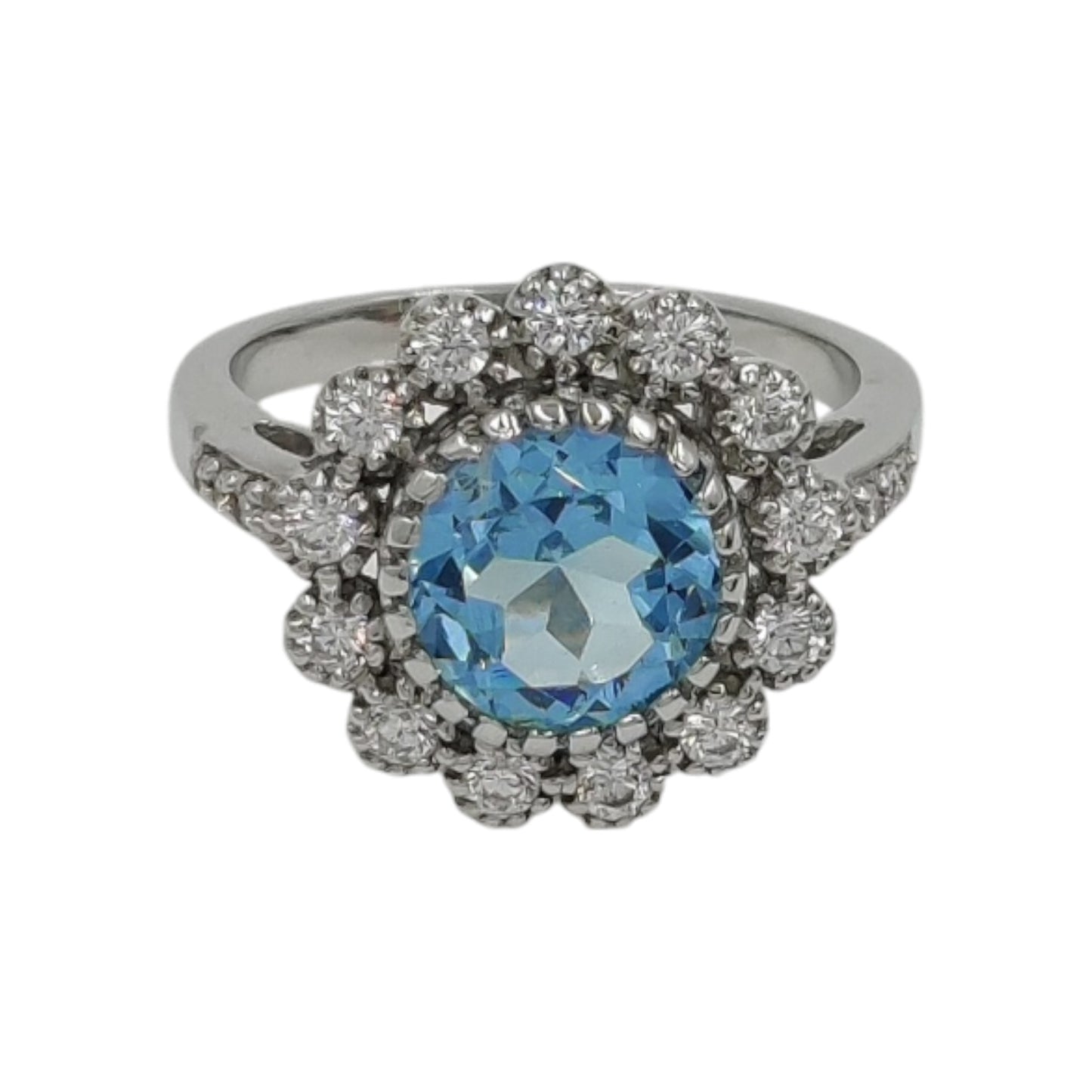 925 Sterling Silver – Vintage-Inspired Cocktail  Round shaped Ring – Limited Stock!