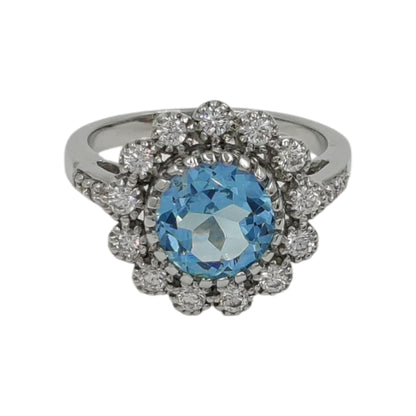 925 Sterling Silver – Vintage-Inspired Cocktail  Round shaped Ring – Limited Stock!