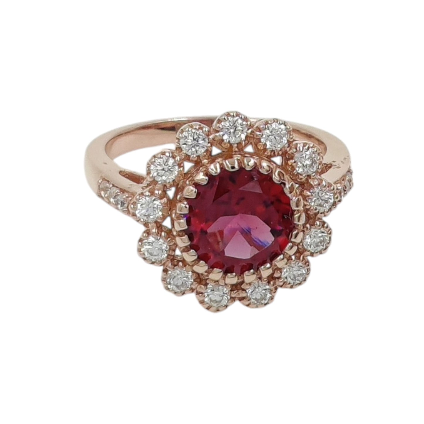 925 Sterling Silver – Vintage-Inspired Cocktail  Round shaped Ring – Limited Stock!