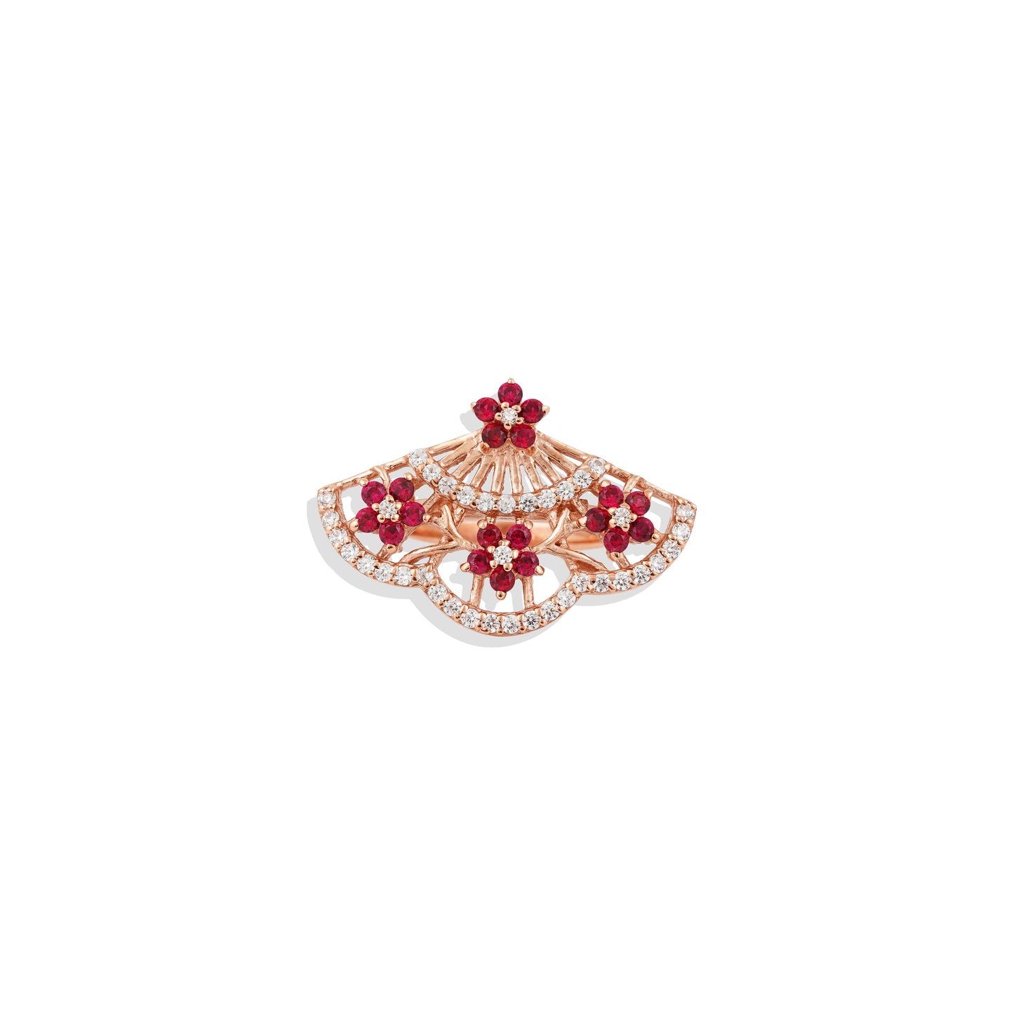 Lab made Ruby Gemstones Sterling Silver Ring