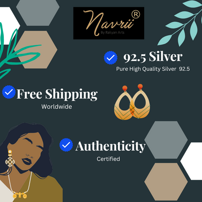 925 Sterling Silver Natural Citrine Stud Earring