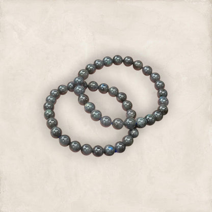 AAA+Quality 100% Natural & Authentic AAA+ Natural Labradorite 8mm Bracelet for Manifestation ,Transformation ,Protection,Intuition, Spiritual Awakening, Energy Shield, Unisex