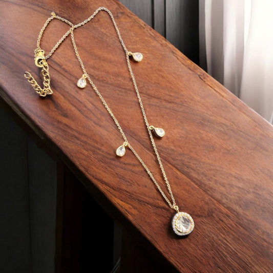 Elegant Light Luxury Polki Necklace