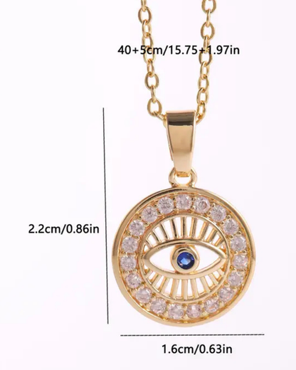 Evil Eye Pendant in 925 Sterling Silver – Protection &amp; Elegance in One