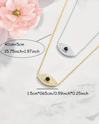 Evil Eye Pendant in 925 Sterling Silver – Protection & Elegance in One