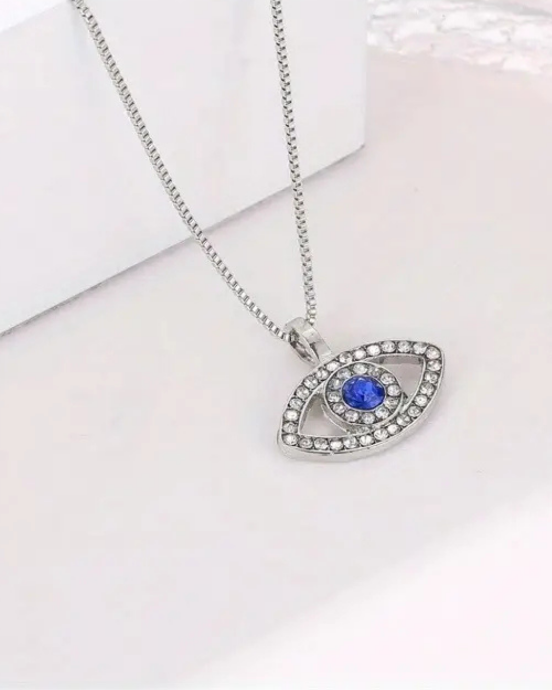 Evil Eye Pendant in 925 Sterling Silver – Protection & Elegance in One