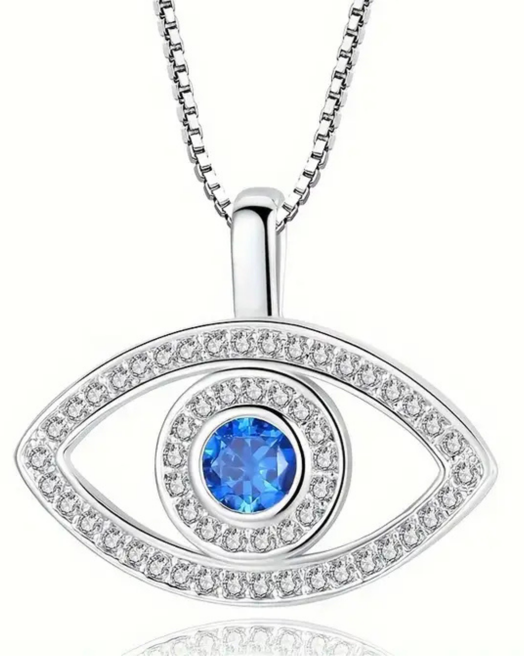 Evil Eye Pendant in 925 Sterling Silver – Protection & Elegance in One