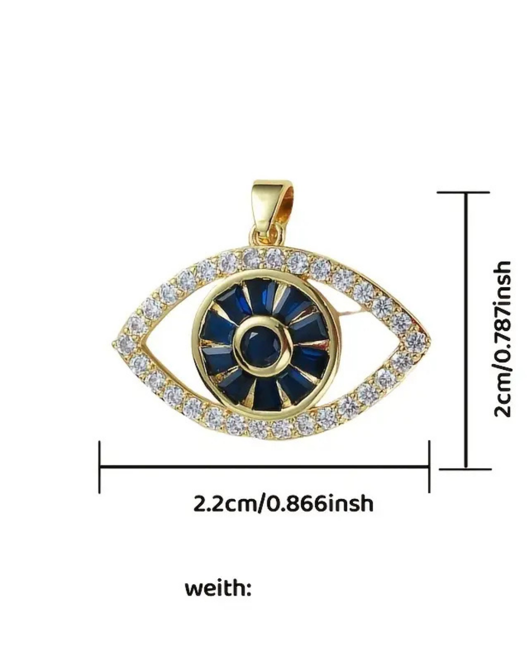 Evil Eye Pendant in 925 Sterling Silver – Protection & Elegance in One