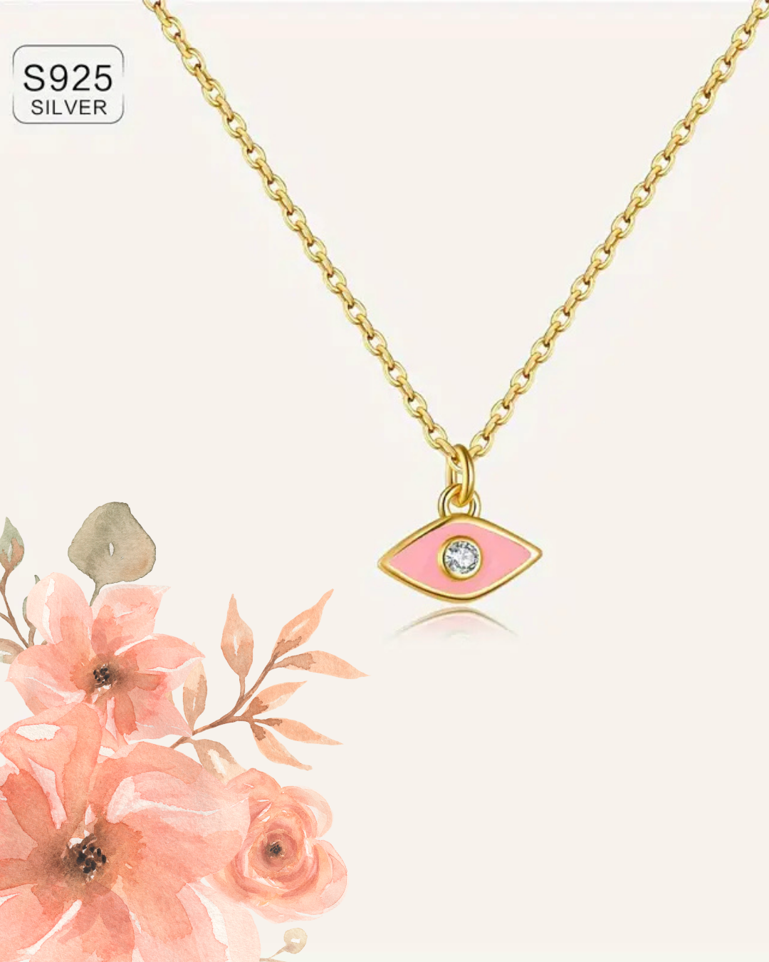 Evil Eye Pendant in 925 Sterling Silver – Protection &amp; Elegance in One