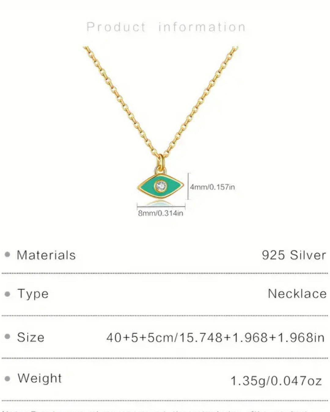 Evil Eye Pendant in 925 Sterling Silver – Protection &amp; Elegance in One