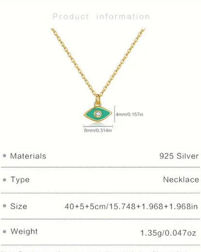 Evil Eye Pendant in 925 Sterling Silver – Protection &amp; Elegance in One