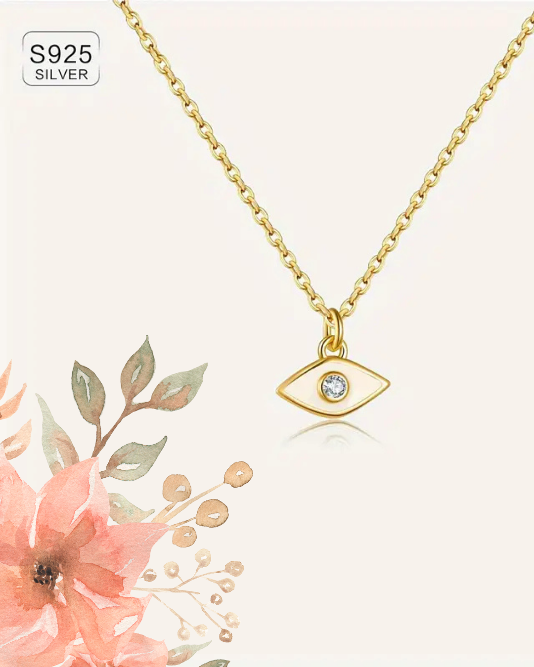 Evil Eye Pendant in 925 Sterling Silver – Protection &amp; Elegance in One