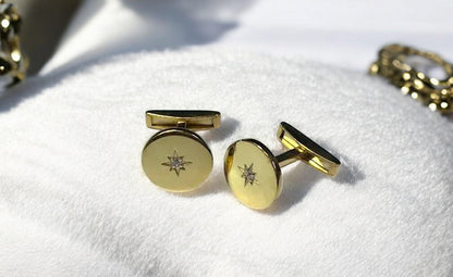 North Star Diamond Cufflink