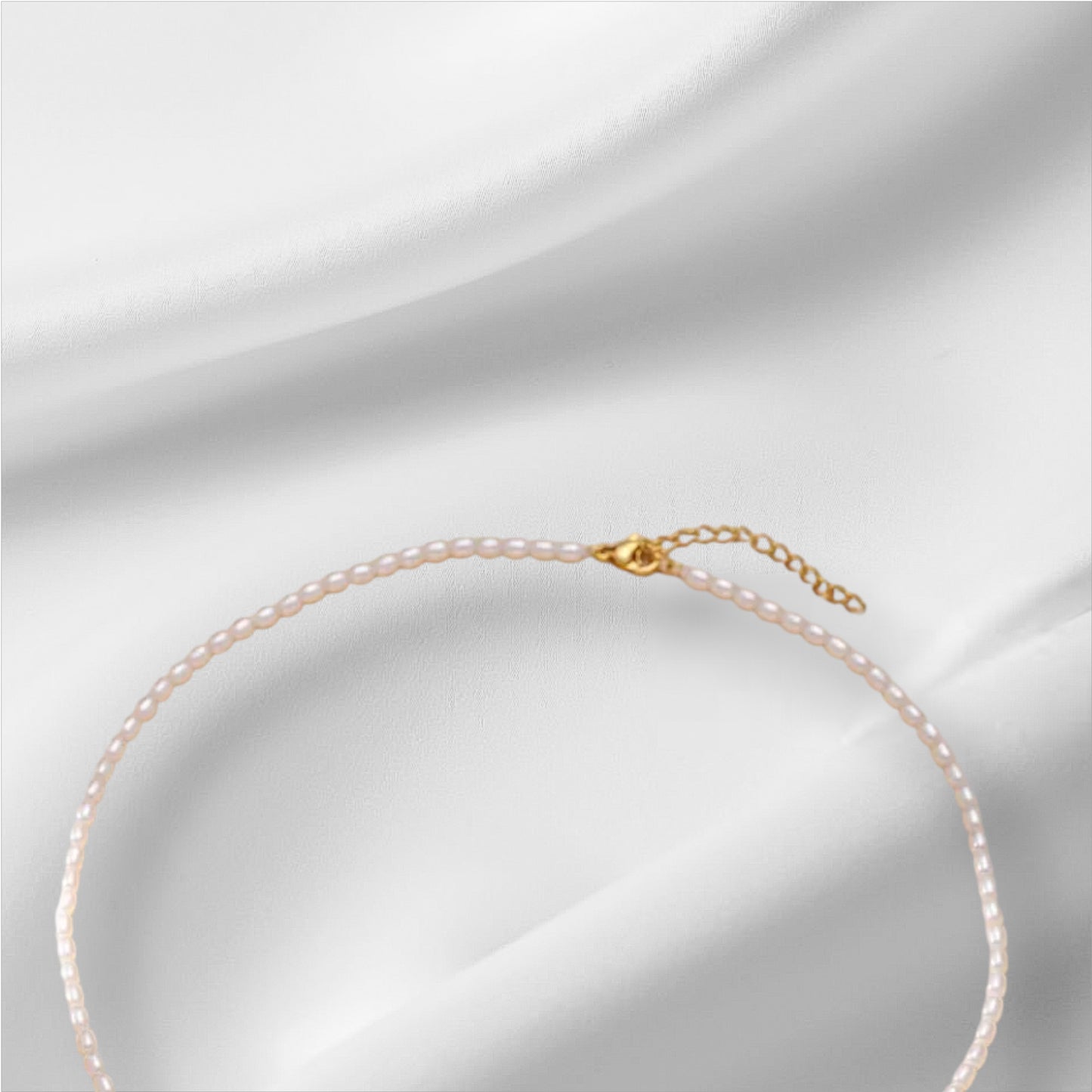 Custom 925 Sterling Silver Pearl Name Necklace