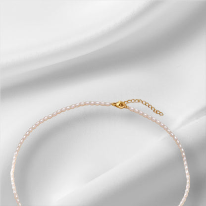 Custom 925 Sterling Silver Pearl Name Necklace
