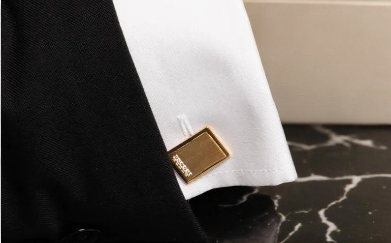 Rectangle Pave Diamond (CZ) Cufflinks