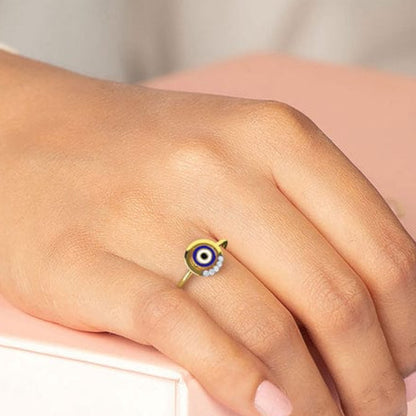 Evil Eye Ring in 925 Sterling Silver – Protection & Elegance in One.