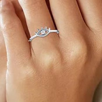 Evil Eye Ring in 925 Sterling Silver – Protection & Elegance in One.