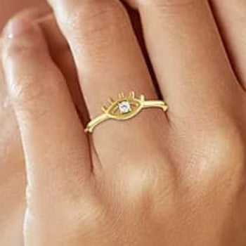 Evil Eye Ring in 925 Sterling Silver – Protection & Elegance in One.