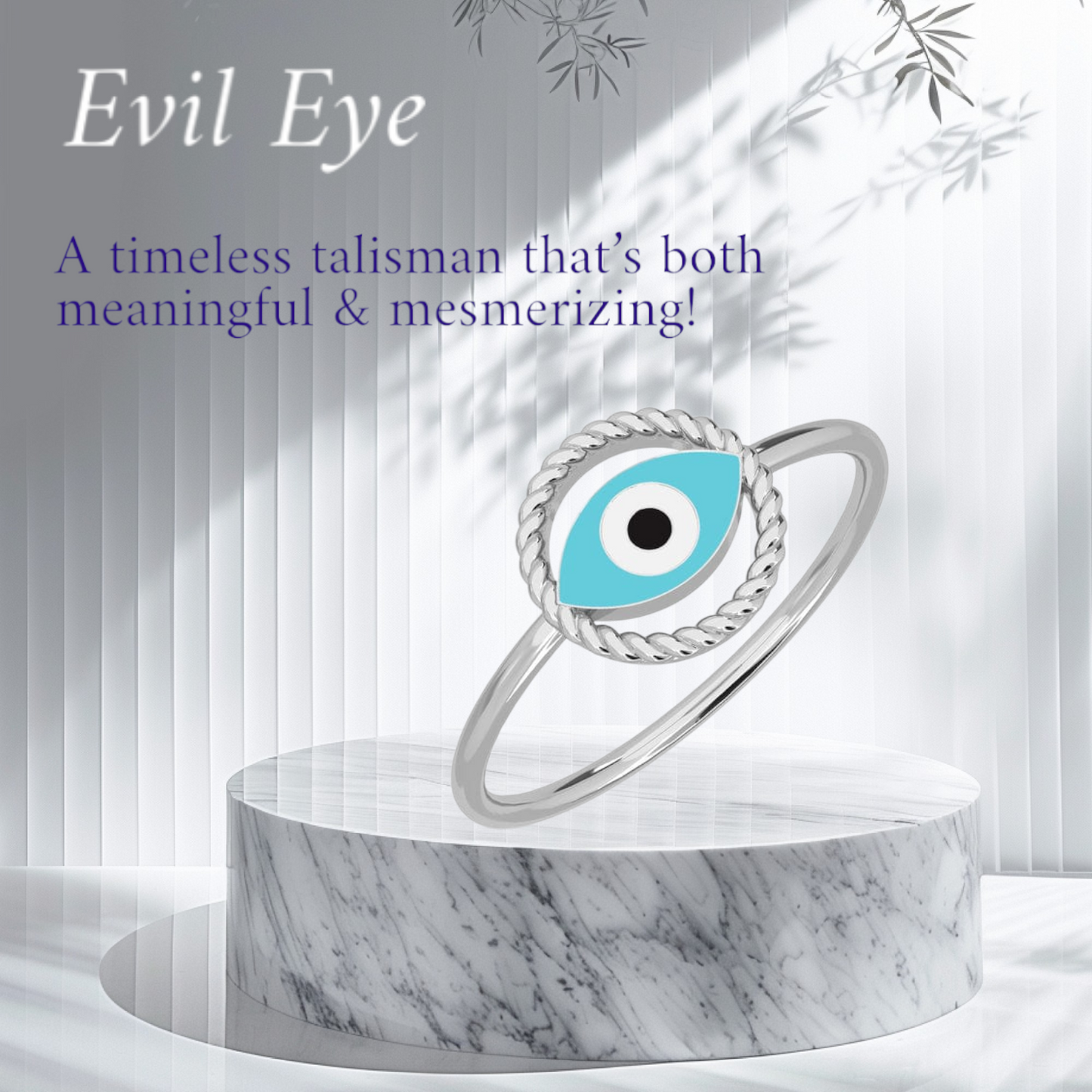 Evil Eye Ring in 925 Sterling Silver – Protection & Elegance in One.
