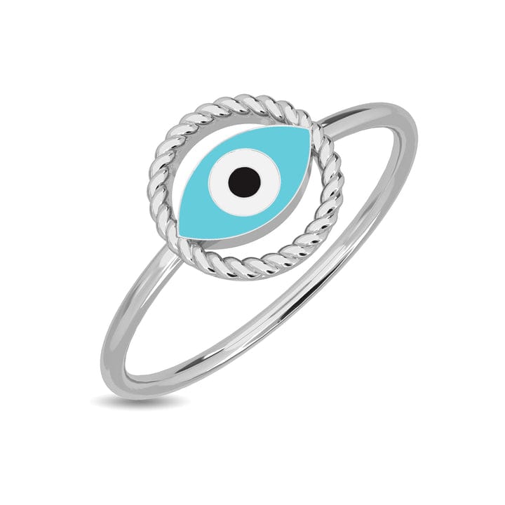 Evil Eye Ring in 925 Sterling Silver – Protection & Elegance in One.