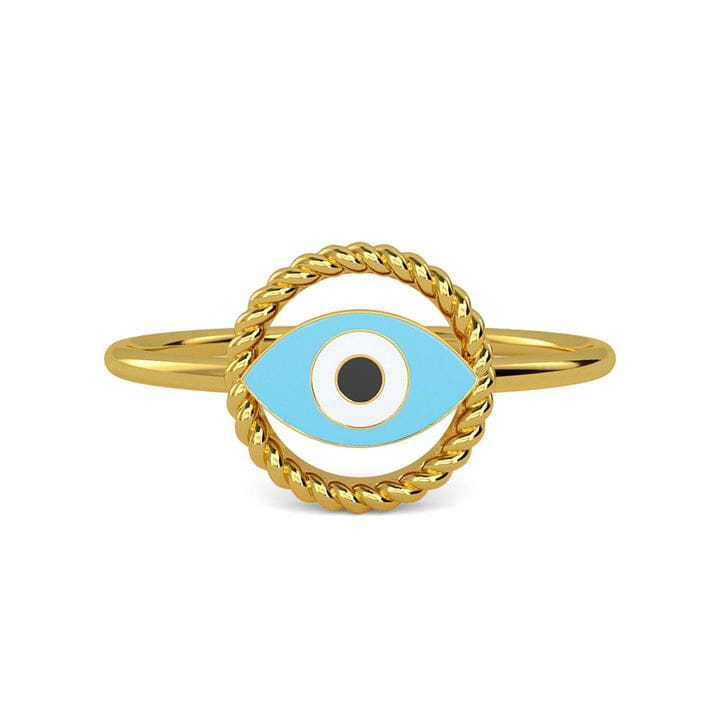 Evil Eye Ring in 925 Sterling Silver – Protection & Elegance in One.
