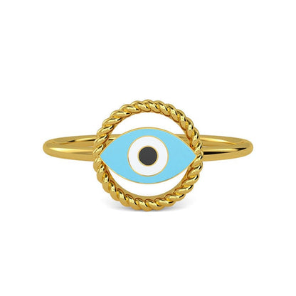 Evil Eye Ring in 925 Sterling Silver – Protection & Elegance in One.