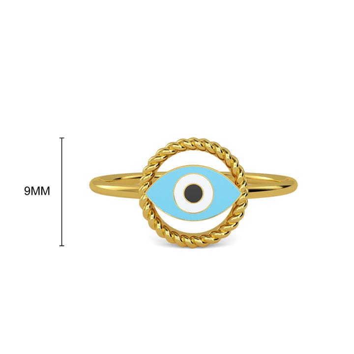 Evil Eye Ring in 925 Sterling Silver – Protection & Elegance in One.
