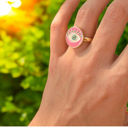 Evil Eye Ring in 925 Sterling Silver – Protection & Elegance in One.
