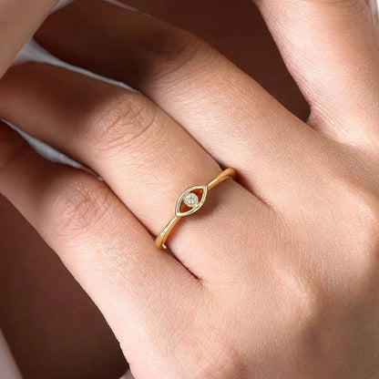 Evil Eye Ring in 925 Sterling Silver – Protection & Elegance in One.