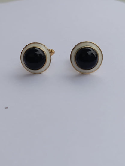 925 Silver Black Onyx Cufflinks – The Ultimate Symbol of Strength & Sophistication.(Perfect GIFT for him)