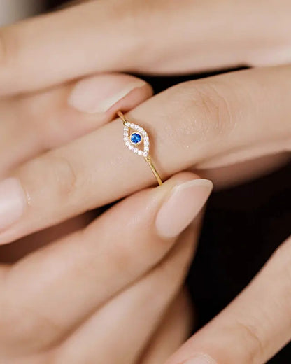 Evil Eye Ring in 925 Sterling Silver – Protection & Elegance in One.