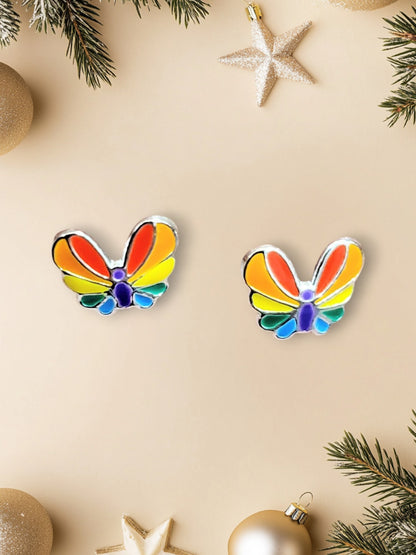 Sterling silver Colorful Butterfly