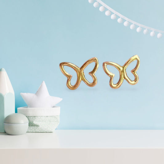 Butterfly  Stud in High quality Sterling Silver