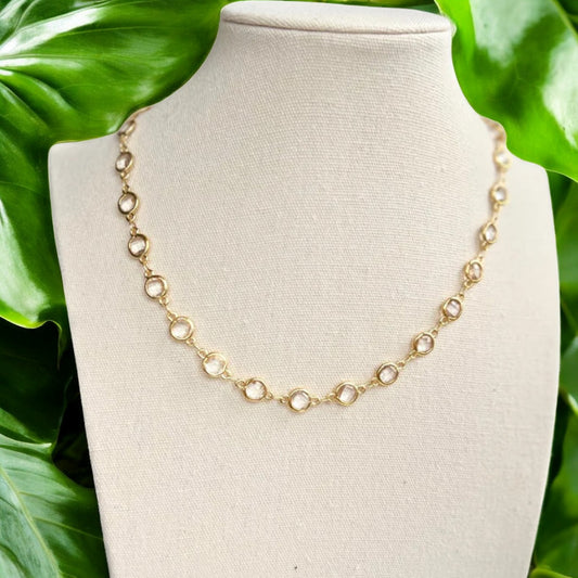 Statement necklace for women Lab made Gemstones necklace