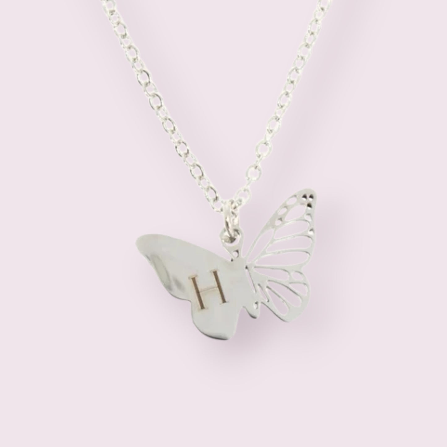 Gold Plated on 925 Sterling Silver Butterfly Pendant  For Women