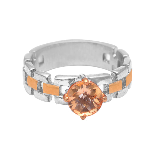 Citrine Band, 925 Sterling Silver Gemstone Ring, Statement Ring, Green Amethyst Ring, Iolite Ring, Silver Statement Band, Wedding Band Ring