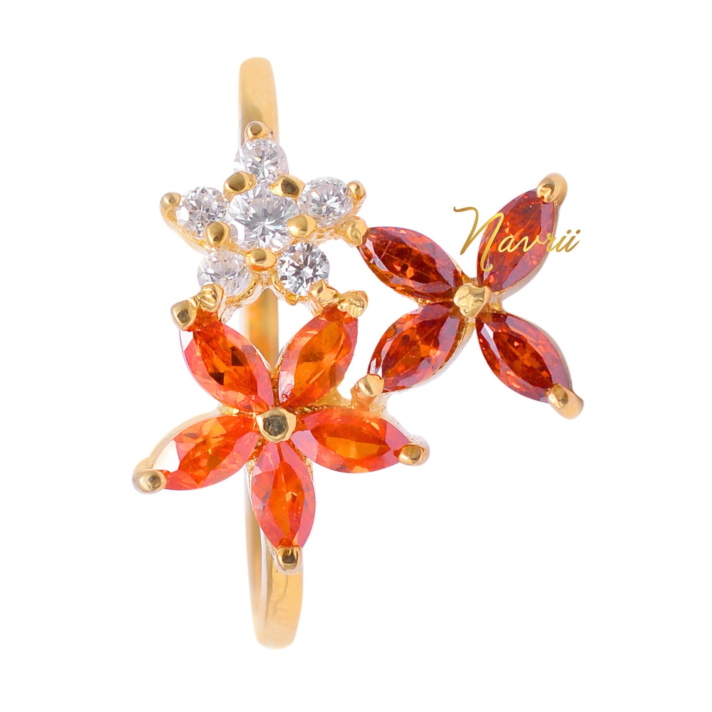 Floral Gemstone Ring