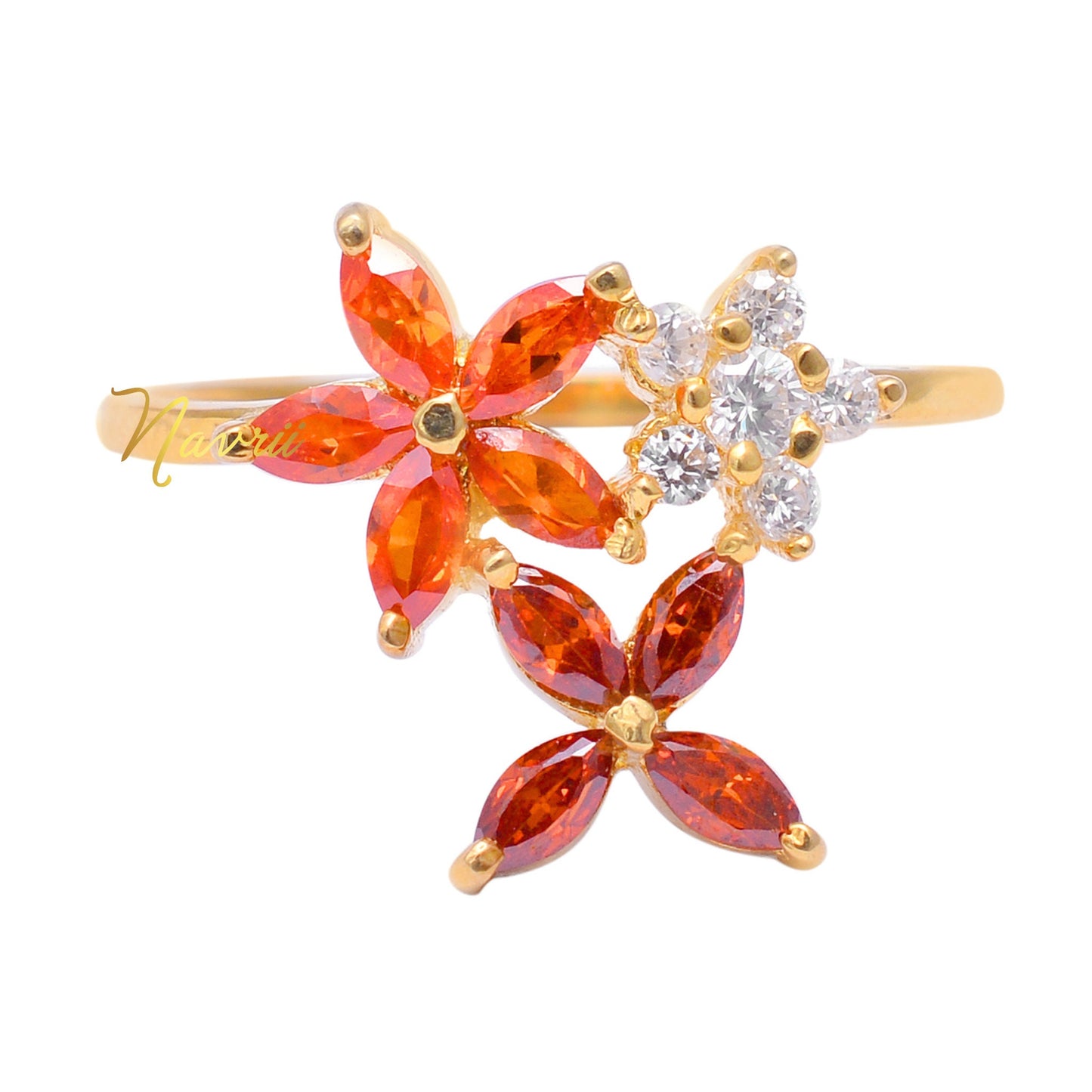 Floral Gemstone Ring