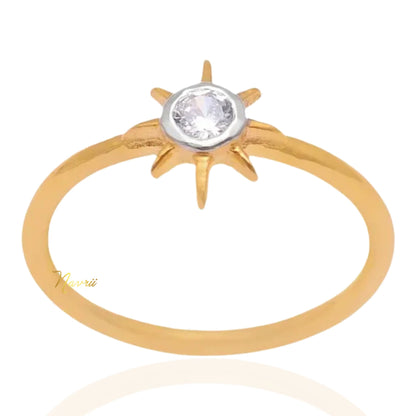 925 Sterling Silver Cubic Zirconia Solitaire Ring
