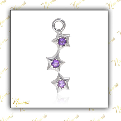 Tiny Charm Natural Amethyst Pendant