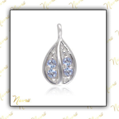 Natural Aquamarine Charm Pendant