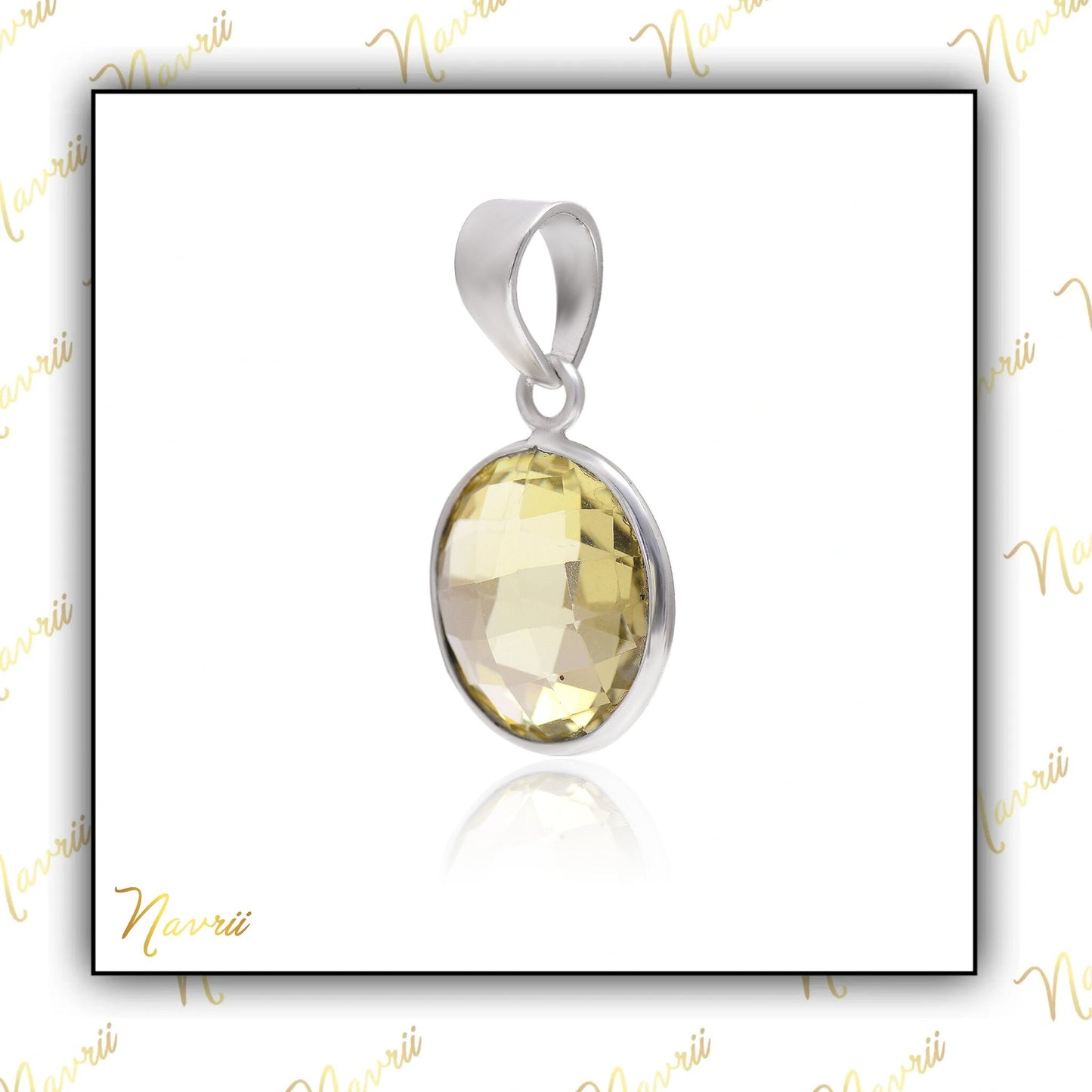 Lemon Quartz Pendant