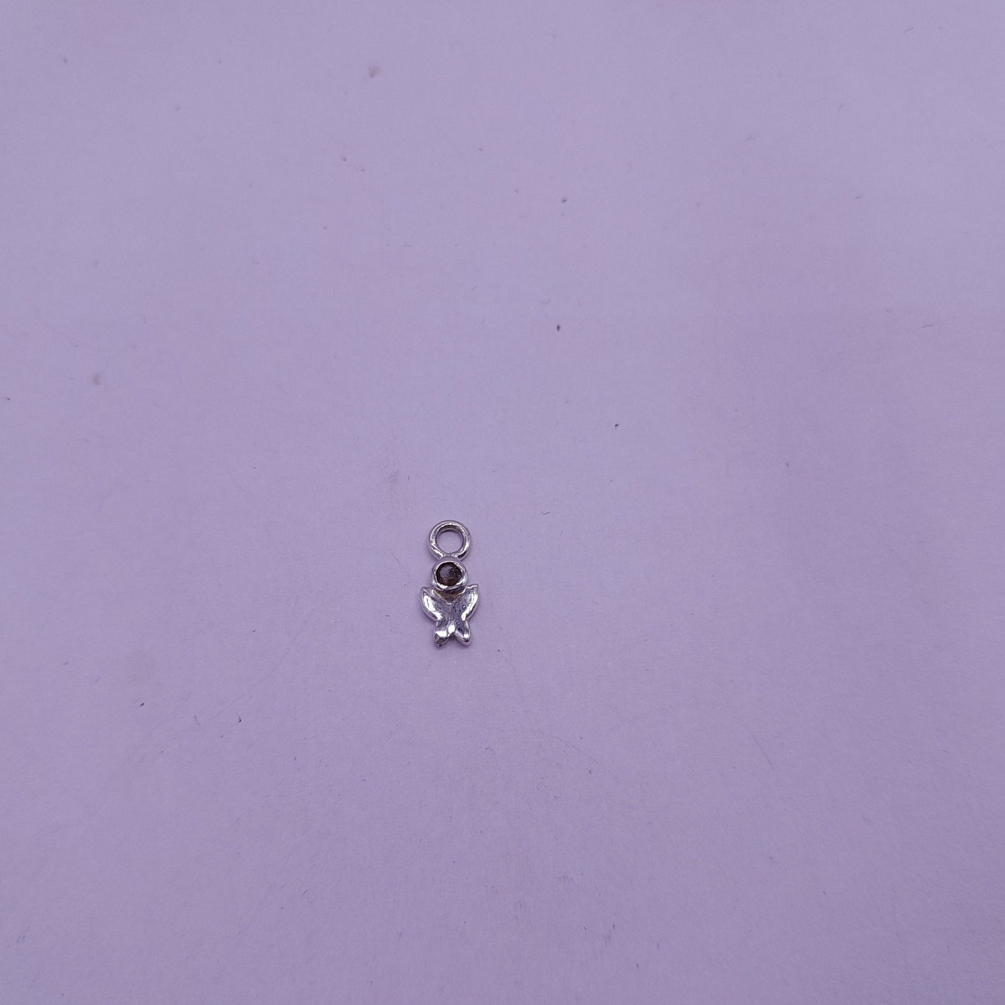 Natural Smokey Quartz Tiny Butterfly Pendant