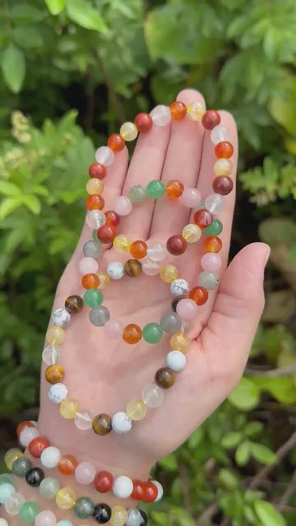 Natural Zodiac Sign Gemstone Bracelet – 8mm Natural Gemstone Beads for Astrology, Energy Healing & Personal Empowerment ,Chakra Healing