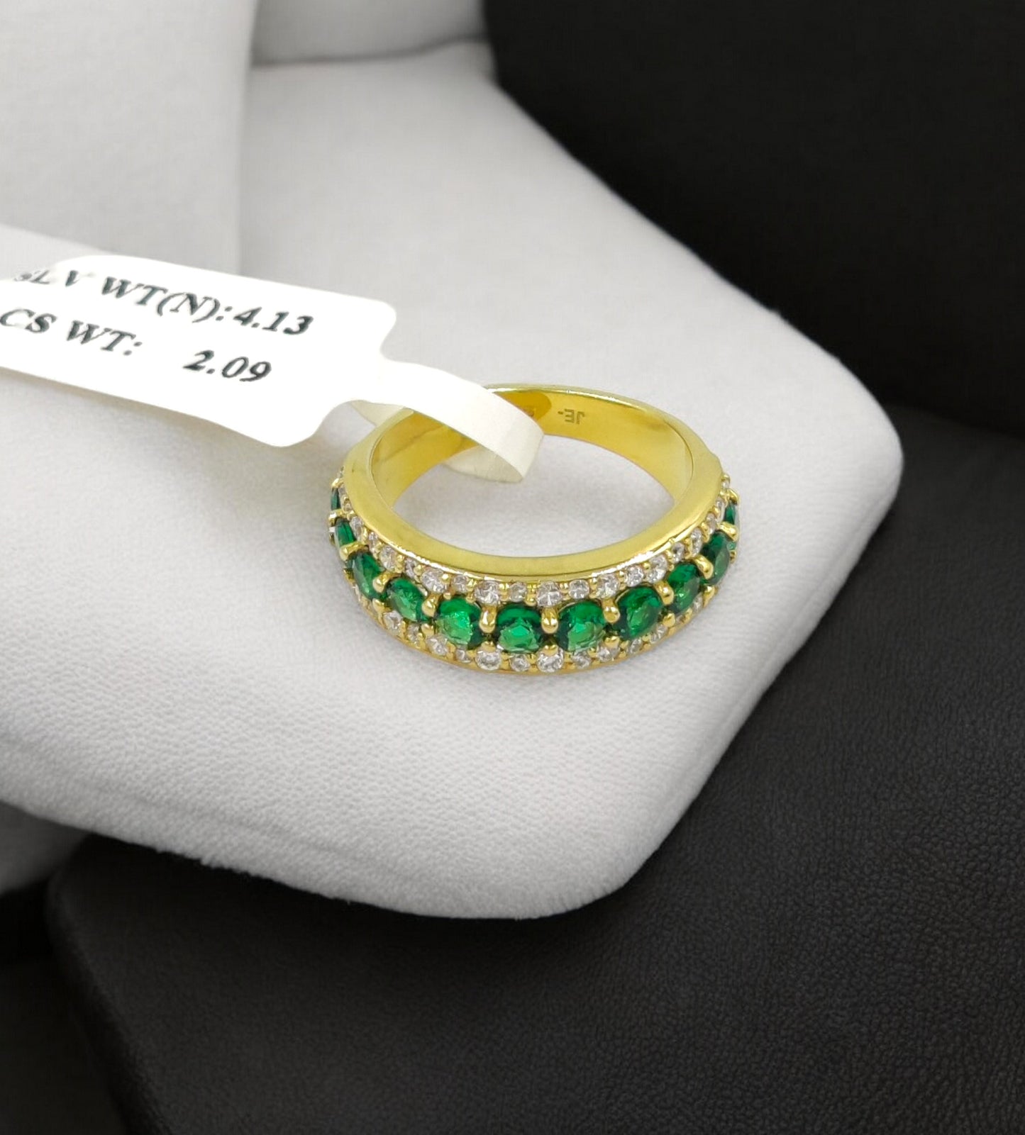 Elegant 925 Sterling Silver Labmade Gemstone Eternity Band Ring- Sapphire, Emerald, Ruby | Navrii with AAA+ Quality CZ Gemstones