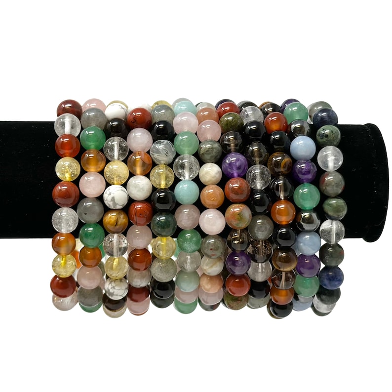 Natural Zodiac Sign Gemstone Bracelet – 8mm Natural Gemstone Beads for Astrology, Energy Healing & Personal Empowerment ,Chakra Healing